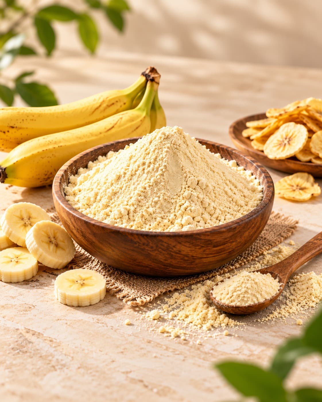 Pure Dehydrated Raw Banana Powder